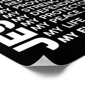 Jesus ist mein alles Jesus T-ShirtSind Sie ein Tei Poster (Ecke)