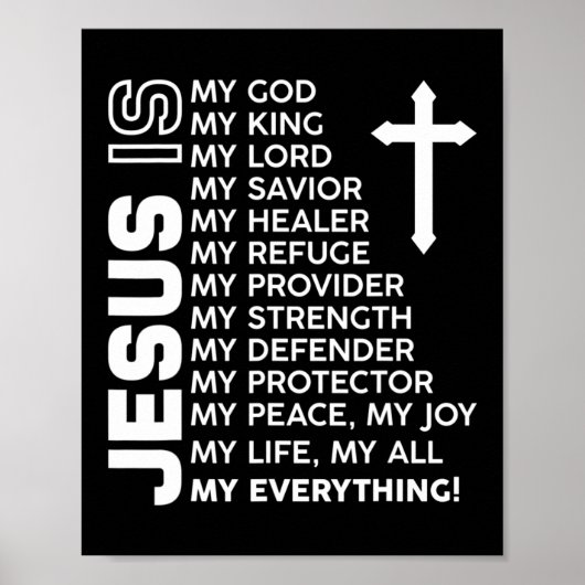 Jesus ist mein alles Jesus T-ShirtSind Sie ein Tei Poster (Vorne)