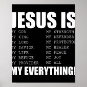 Jesus ist mein alles Jesus T-ShirtSind Sie ein Tei Poster (Vorne)