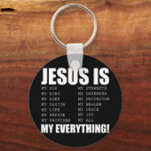 Jesus ist mein alles Jesus T-ShirtSind Sie ein Tei Schlüsselanhänger (Vorderseite)
