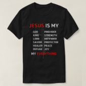 Jesus ist mein alles, was Gott Gott rettet Christl T-Shirt (Design vorne)