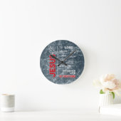 Jesus ist mein "Alles Wort Cloud" Runde Wanduhr (Zuhause)