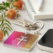 Jesus ist mein Alles Zitat Christlich Schlüsselanhänger (Vorderseite rechts)