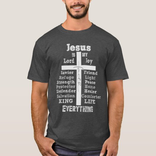 Jesus ist mein Alles Zitat Christlich T-Shirt (Vorderseite)