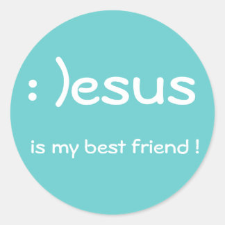 Jesus ist mein bester Freund! Aufkleber