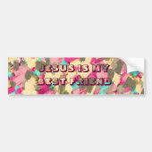 JESUS IST MEIN BESTER FREUND AUTOAUFKLEBER (Vorne)