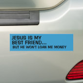 Jesus ist mein bester Freund… Autoaufkleber (Auf Auto)