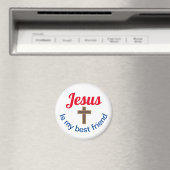 Jesus ist mein bester Friendkreismagnet Magnet (In Situ (Geschirrspüler))