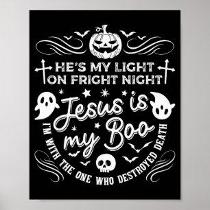 Jesus ist mein Boo Christliches Halloween-Geist-Kü Poster