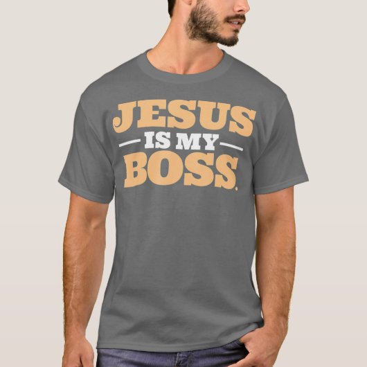 Jesus ist mein Boss T-Shirt (Vorderseite)