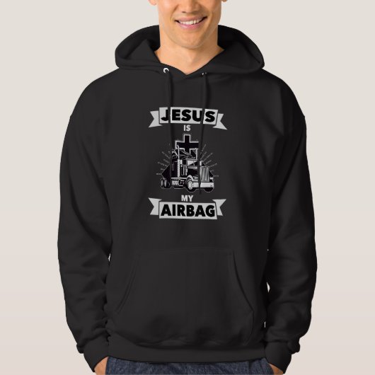 Jesus ist mein Christlicher LKW-LKW-LKW-LKW Hoodie (Vorderseite)