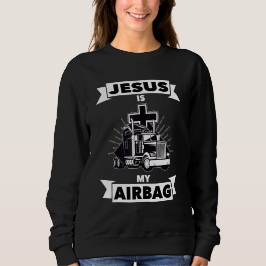 Jesus ist mein Christlicher LKW-LKW-LKW-LKW Sweatshirt (Vorderseite)