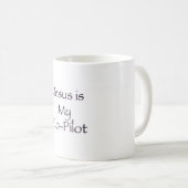 Jesus ist mein Co-Pilot Becher Kaffeetasse (VorderseiteRechts)
