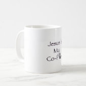 Jesus ist mein Co-Pilot Becher Kaffeetasse (Vorderseite Links)