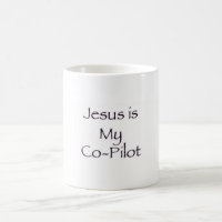 Jesus ist mein Co-Pilot Becher
