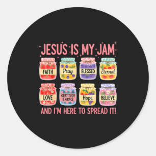 Jesus ist mein Ding und ich bin hier, um christlic Runder Aufkleber
