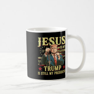 Jesus ist mein Erlöser Trump ist immer noch mein P Kaffeetasse