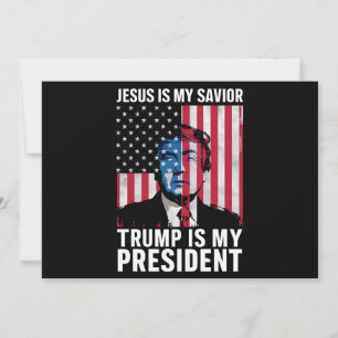 Jesus ist mein Erlöser Trump ist mein Präsident 20 Einladung