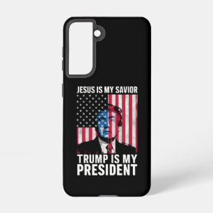 Jesus ist mein Erlöser Trump ist mein Präsident 20 Samsung Galaxy Hülle