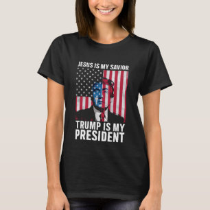 Jesus ist mein Erlöser Trump ist mein Präsident 20 T-Shirt