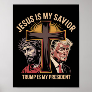 Jesus ist mein Erlöser, Trump ist mein Präsident B Poster