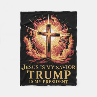 Jesus ist mein Erlöser Trump ist mein Präsident Ch Fleecedecke