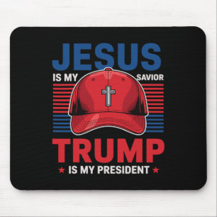 Jesus ist mein Erlöser Trump ist mein Präsident Ch Mousepad