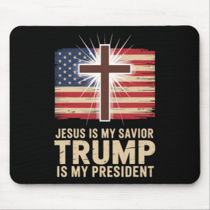 Jesus ist mein Erlöser Trump ist mein Präsident Po Mousepad