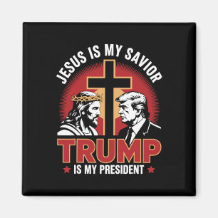 Jesus ist mein Erlöser Trump ist mein Präsident Pr Magnet