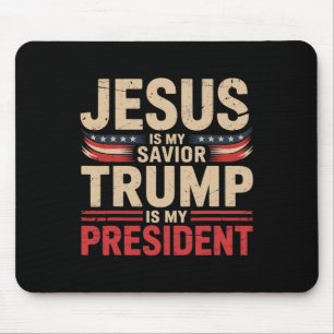 Jesus ist mein Erlöser Trump ist mein Präsident Pr Mousepad