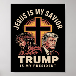 Jesus ist mein Erlöser, Trump ist mein Präsident R Poster