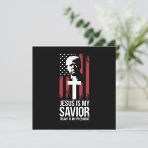 Jesus ist mein Erlöser Trump ist mein Präsident Tr Einladung
