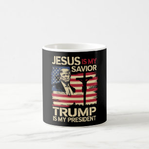 Jesus ist mein Erlöser Trump ist mein Präsident US Kaffeetasse