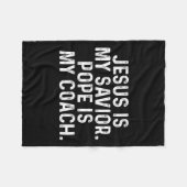 Jesus ist mein Erretter2 Fleecedecke (Vorderseite (Horizontal))