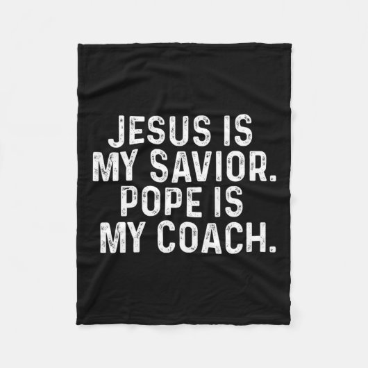 Jesus ist mein Erretter2 Fleecedecke (Vorderseite)