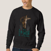 Jesus ist mein Erretter | Männerpullover Sweatshirt (Vorderseite)