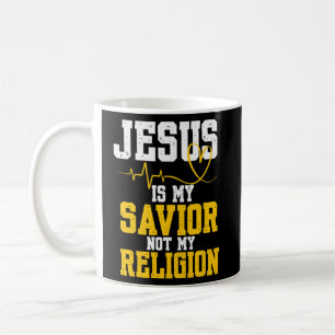 Jesus ist mein Erretter, nicht meine Religion Chri Kaffeetasse