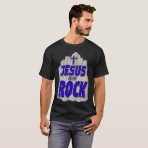 Jesus ist mein Felsen-Shirt für christliche Männ T-Shirt