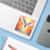 Jesus ist mein Führer Aufkleber (Laptop mit iPhone)