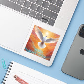 Jesus ist mein Führer Aufkleber (Laptop mit iPhone)