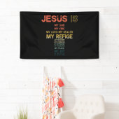 Jesus ist mein ganzes, alles, was mein Gott rettet Banner (Insitu)