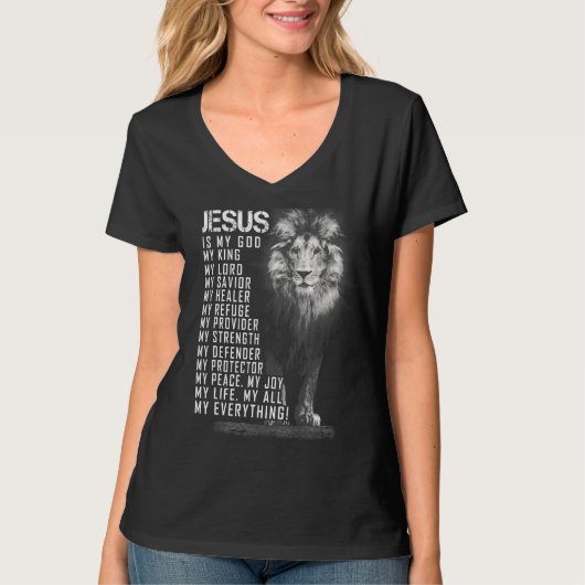 Jesus ist mein ganzes, alles, was mein Gott rettet T-Shirt (Vorderseite)