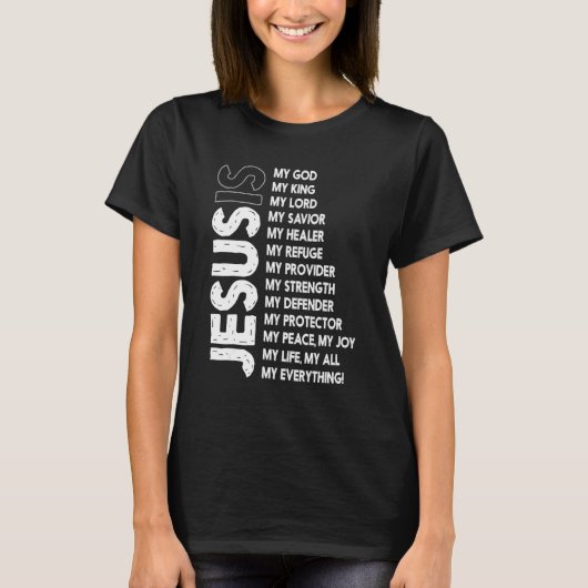 Jesus ist mein ganzes Mein Gott, mein Herr, mein S T-Shirt (Vorderseite)