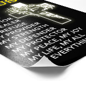 Jesus ist mein Gott Fotodruck (Ecke)