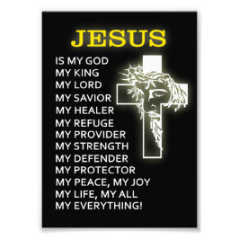 Jesus ist mein Gott Fotodruck