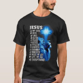 Jesus ist mein Gott König Mein Herr, mein Erretter T-Shirt (Vorderseite)