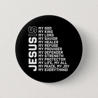 Jesus ist mein Gott, mein König, mein Herr, mein E Button