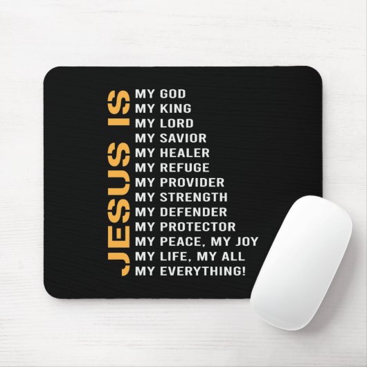 Jesus ist mein Gott Mousepad (Mit Mouse)