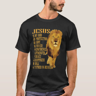 Jesus ist mein Gott, Orange Löwe Christlich von Ju T-Shirt