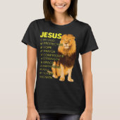 Jesus ist mein gottgelber Löwe Christlich von Juda T-Shirt (Vorderseite)